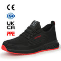 GUYISA Hot Selling Soft Outsole Black Breath Men Safety Shoes Work Shoe With Steel Toe for Workers