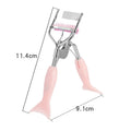 FOCSTAR Girls Eyelash Curler Clip New Design Fish Tail Lash Curler Built-In Comb Separator Silver Carbon Steel Refill BT3051