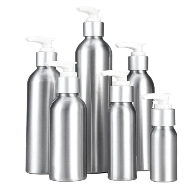 Custom Logo Eco-friendly 24/410 20ml-1000ml Disposable Aluminum Cosmetic Lotion Bottle with Screw Cap