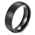 OAHLAN Ready to Ship 6MM 8MM Titanium Ring Dome Brushed Wedding Band Engagement Rings Man Women Couple Rings