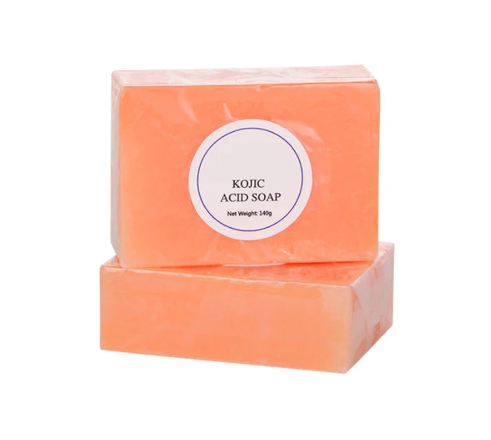 OEM Wholesale Whitening Bath Bar Natural Organic Herbal Kojic Acid Mild Massage Handmade Soap 140g Face Body Private