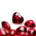 Luxury Jewelry Inlaid Colorful Precious Gems Wholesale Manufacturers 4*4mm Heart Cut Natural Ruby for Jewelry Making