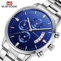 VAVA VOOM VA-214 Fashion Watches Men Wrist Gift Casual Stainless Strap Waterproof Mens Date Quartz Wristwatch Relogio Masculino