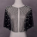 Genya Pearls Wedding Capes Shawl Shawl Flapper Bolero Cover up Shawl Wraps for Women Wrap Shrug Bridal Dress