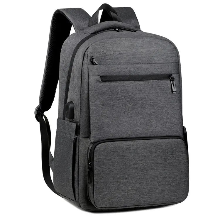 Unisex Business Travel Custom LOGO Oxford Large Capacity Waterproof Laptop Backpack USB Air Cushion Belt for Office Daily Use