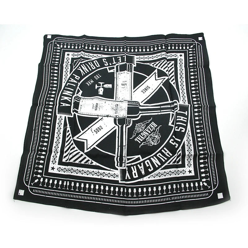 2022 Hot Sale Custom 100% Cotton Square Printed Headwear Bandana Supplier