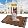 Muslim Prayer Rug Kaaba Gate Design Islamic Turkish Gift Ramadan Eid Gifts Portable Mats Sajjadah Prayer Mat