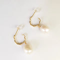 AAA Grade 11 mm Baroque Nature Freshwater Pearl Earrings .925 Silver 18K Gold Plated Earring Hook-top Fashion Pearl Earring
