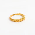 Joolim Jewelry Wholesale 18K Gold Plated Beads Gradient Stainless Steel Ring for Women Gift
