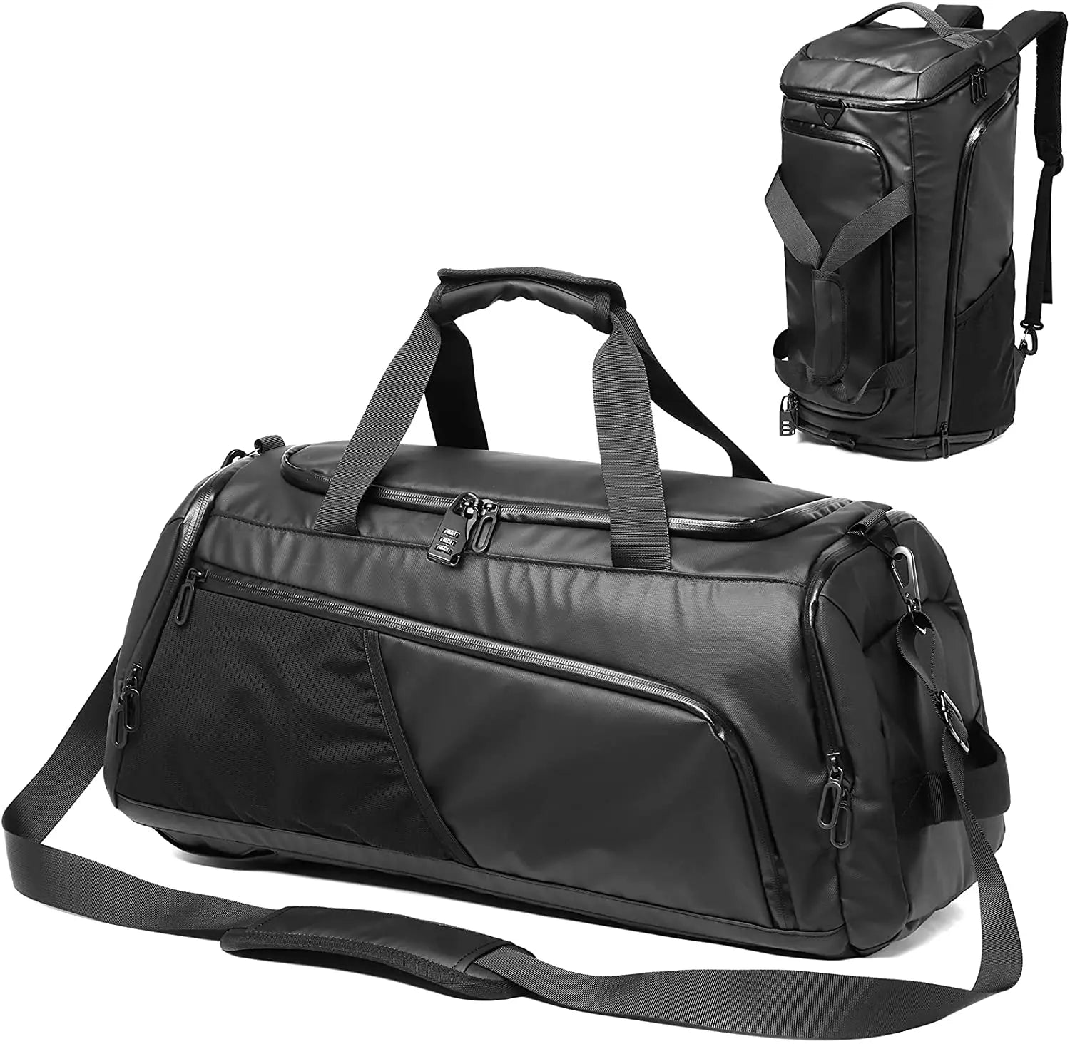 Hot Sale Waterproof Polyester Gym & Travel Bag Sports Duffel Bag with Shoe Compartment