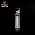 2ML Custom Printing Plastic Cosmetic Packaging Square Empty Lip Gloss Tube Container
