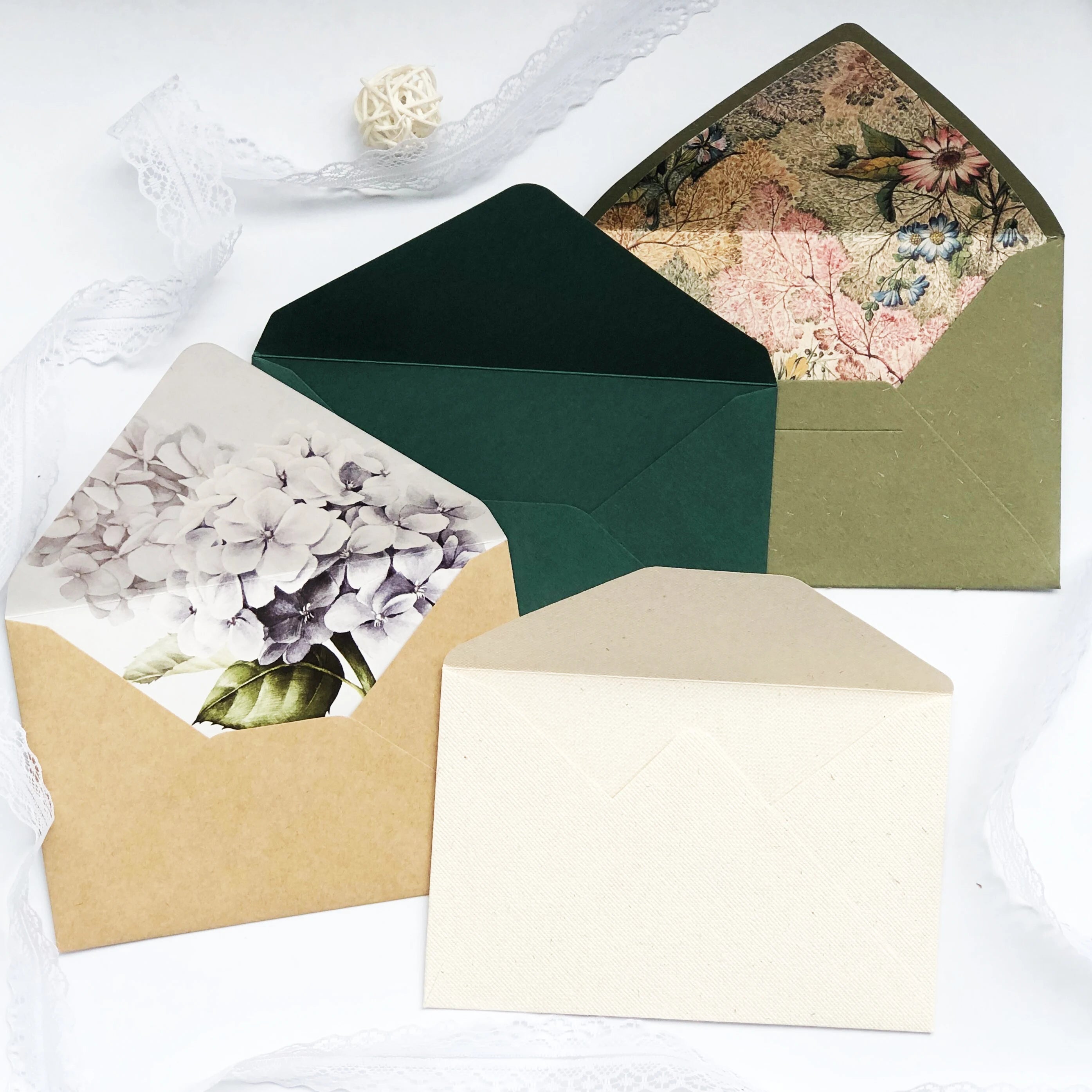 Factory Wholesale Greeting Card Postcard Envelope Spot C6 Envelope Vintage Business Greeting Card Envelope for Wedding Gift
