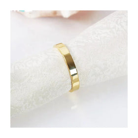 Zinc Alloy Die-casting Simple Glossy Napkin Ring Golden Napkin Buckle Metal Napkin Ring Home Table Accessories