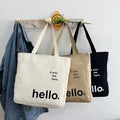Custom Logo Business Printing Women's Reusable Eco-friendly Tote Bag Personalized Canvas Fabric Shopping Bag for Everyday Use