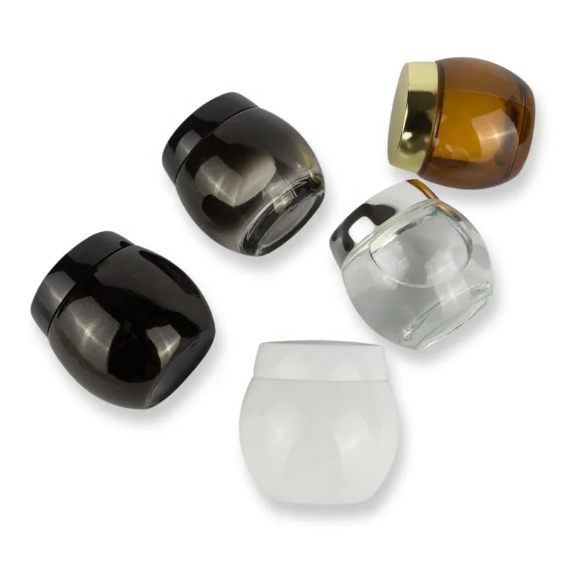 30ml 50ml 100ml Spherical Jar Cosmetic Face Cream Glass Jar