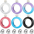 304 Stainless Steel Mini Funnel Wine Bottle Women Bracelet Bangle Liquor Alcohol Hip Flask 3.5oz Customizable Color Back School