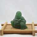 2025 Chinese Factory Small Green Aventurine Buddha Home Decoration Gemstone Statue Large Statues of Buddhas Crystal Crafts