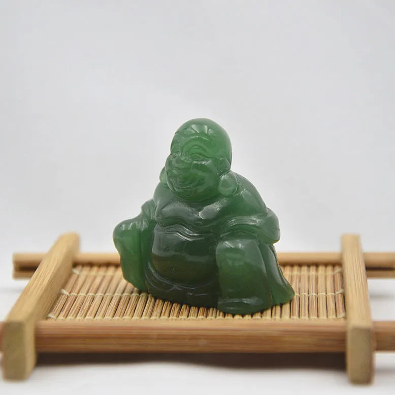 2025 Chinese Factory Small Green Aventurine Buddha Home Decoration Gemstone Statue Large Statues of Buddhas Crystal Crafts