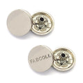 Custom Brand Logo 20L Zinc Alloy Metal Snap Buttons Decoration Coats Shirts Garments 14mm Circular logo Button