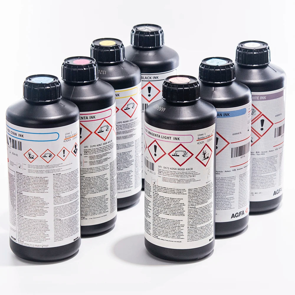 Factory Direct Selling Original  Belgian Agfa UV Ink for Industrial Printhead With Yellow Color AGFA UV Ink