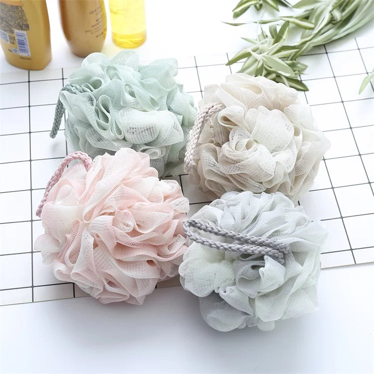 Wholesale High-quality Bath Sponge Soft Bubble Bath Flower Shower Puff Mesh Sponge Bath Supplies