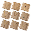 Non Tarnish WaterProof 18K Gold Plated Jewelry Stainless Steel Star Heart Butterfly Pendant Chains Layered Necklace for Women