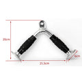 Gym Cable Attachment Row Bar With Rubber Handle Solid V Shape Lat Bar