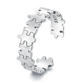 Factory 925 Sterling Silver Creative Puzzle Game Opening Rings for Women Irregular Stackable Punk Party Girl Ring Jewelry SCR925