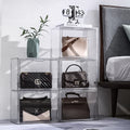 2022 New Arrivals Injection-Molded Rectangle PET Plastic Bag Storage Box Handbag Organizer Eco-Friendly