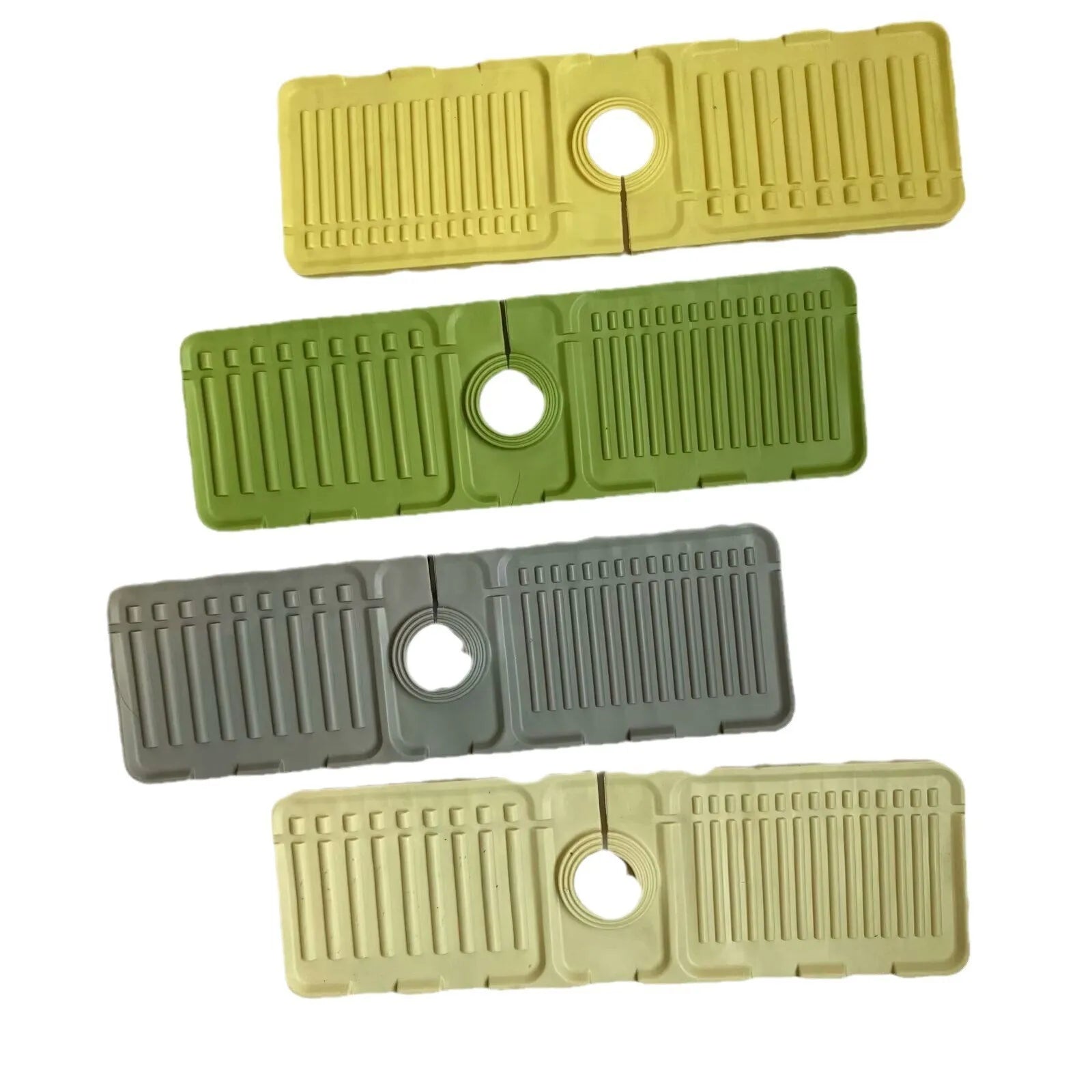 Silicone Tap Splash Guard Waterproof Draining Pad Kitchen Water Faucet Mat Sink Storage Plate Bathroom Sink Storage Tray