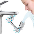 1080Â° Swivel Faucet Extender Heavy Duty Rotating Sink Extension Robotic Arm Rotating Splash Filter for Kitchen Bathroom
