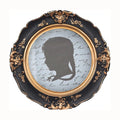 Antique 5x5 Circle Resin Picture Frame Small Vintage Round Photo Frame Display for Tabletop or Wall for European Home Decor