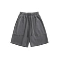 Customized Men's Casual Terry Short for Men 100% Cotton Washed Design with Distressed Effect Pockets Digital Printing for Run