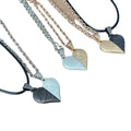 Magnetic Necklace Heart Puzzle Pendant Necklace Couple Necklace Men Women Pair of Wholesale Valentine Gift