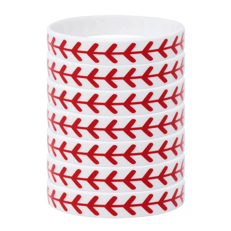 Factory Price Custom Logo Silicone Wristband Rubber Bracelet for School Sport Meeting Baseball Team Event Holiday Gift in Stock