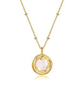 Milskye Unique Fashion Appearance Jewelry 925 Silver 18K Gold Pearl Necklace