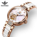 OUPINKE3211 Elegant Women Watch Luxury Ladies Fashion Brand Japan Movement Stainless Steel Gift for Female Girlfriend Wristwatch