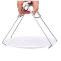 Stainless Steel Tray Holder Kitchen Creative Gadgets Anti-scalding Multi-purpose Clamp Household Trapezoidal Tray Holder