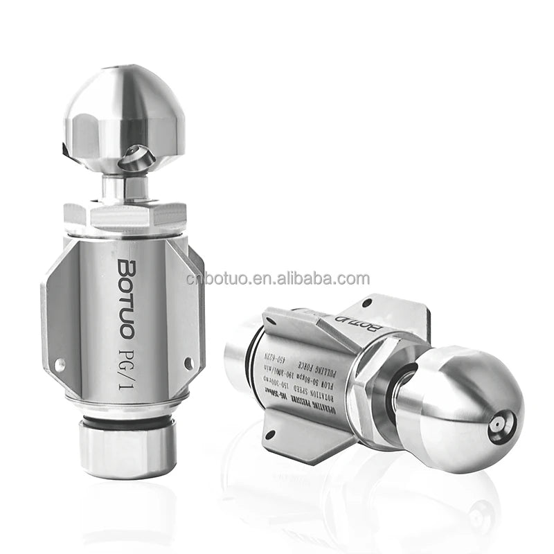 5075Psi 350Bar 350Lpm Rottary Nozzle 350 Bar Water Nozzle Spray High Pressure Sewer Jetter Nozzle