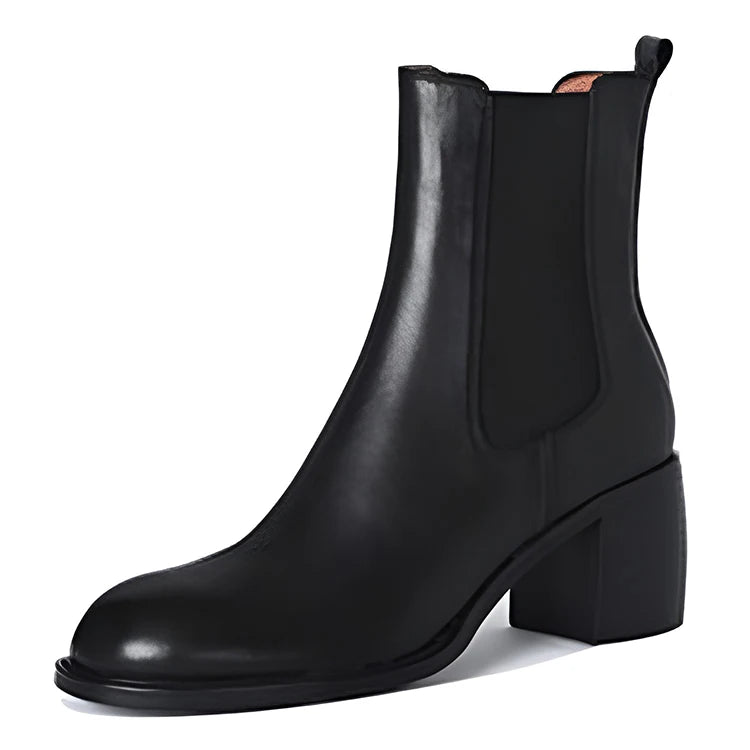 Luxury Chelsea Boots Women Handmade Durable Genuine Leather Comfortable Slip-On EVA Vintage Breathable Summer Autumn Daily Life