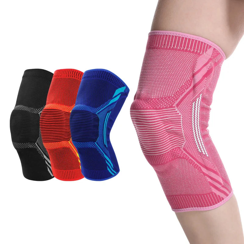 Wholesale Basketball Knee Brace Orthopedic Volleyball Kneepad Compression Knee Pads Brace Silicone Cushion Knee Support Pad 7733