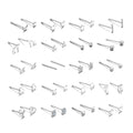 Pure Silver Minimalist Stud Earrings S999 Ear Studs for Newly Pierced Ears Everyday Earrings for Sensitive Skin
