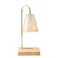 Luxury Electric Metal & Wood Aromatherapy Candle Warmer Lamp with Dimmable Feature for Jar Candles
