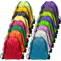 Custom Personalized Nylon Gym Sack Cinch Bag Promo Colorful Non-Woven Swimming Trainer Bag Drawstring Backpack