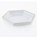 Unbreakable Restaurant Tableware Qualified LOGO Printing 11 Inch Irregular White Melamine Dinner Plate