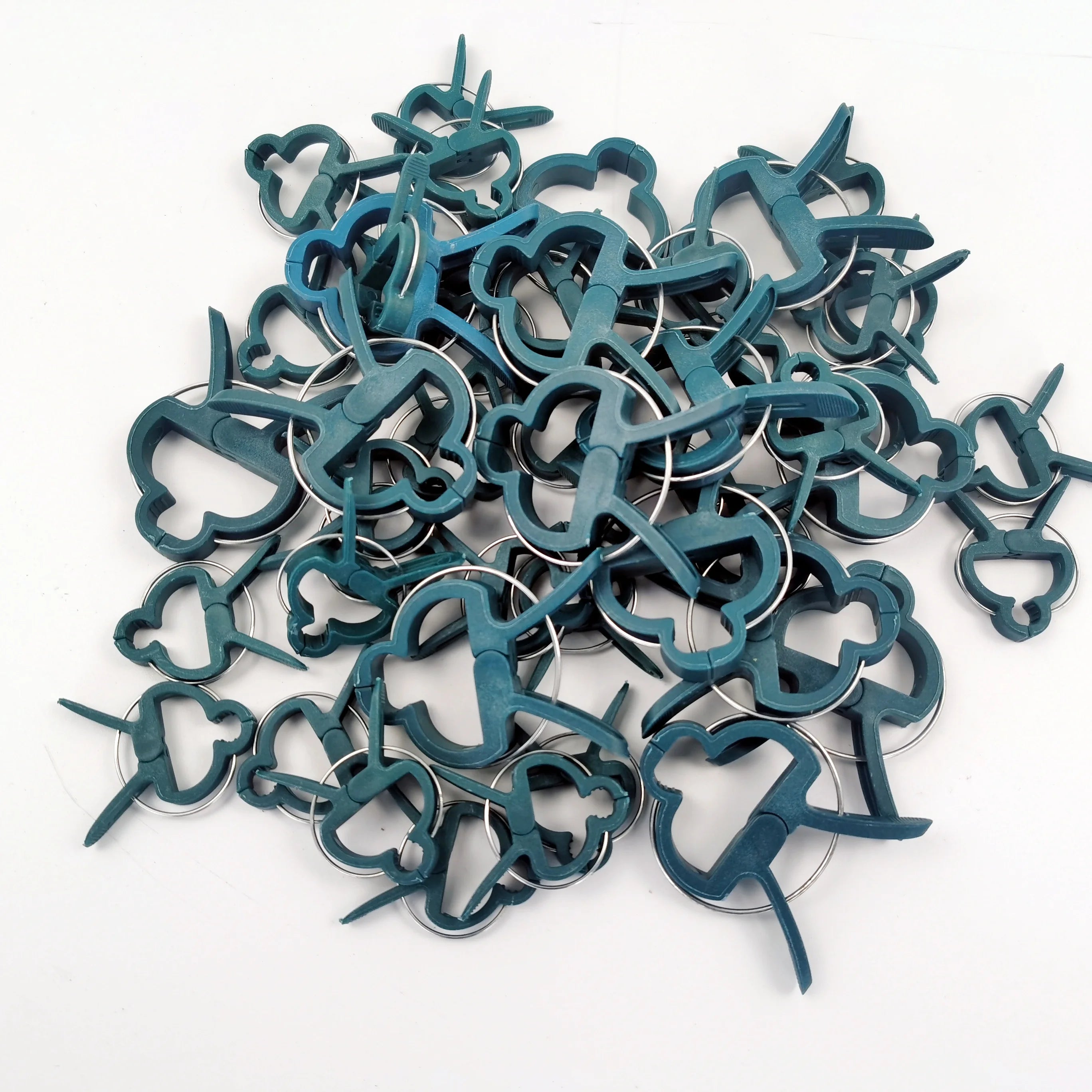 HUGELEAF Modern Green PP Gardening Accessories Tomato Plant Support Clips with Bamboo Stakes & Cage & Trellis Model HLGA1020
