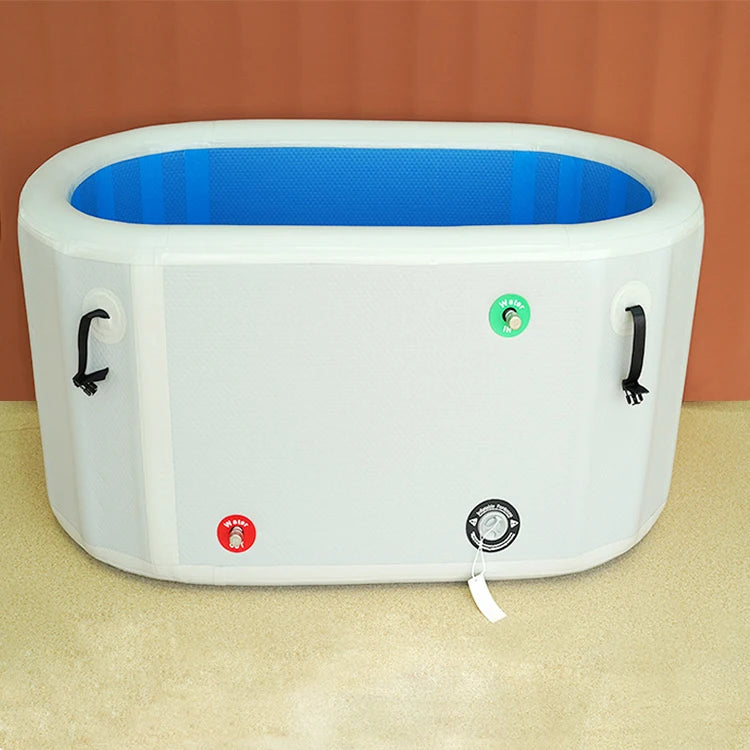 Portable Foldable Ice Bath Pool Cooling Water Therapy Bathtub PVC Inflatable Cold Plunge Bath Ice Tub for Adult Fitness Recovery