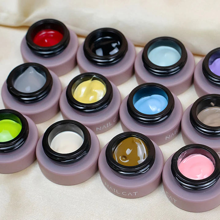 Nail Art 2022  Pudding Mud Polish Set Painting Gel Nail Art  Pudding Gel Solid Cream Gel Polish