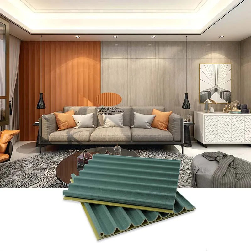 Manufacturer Customizable Indoor Waterproof WPC Fluted Wall Panel for Wall Decoration Board Yunjian Modern Glue Installation