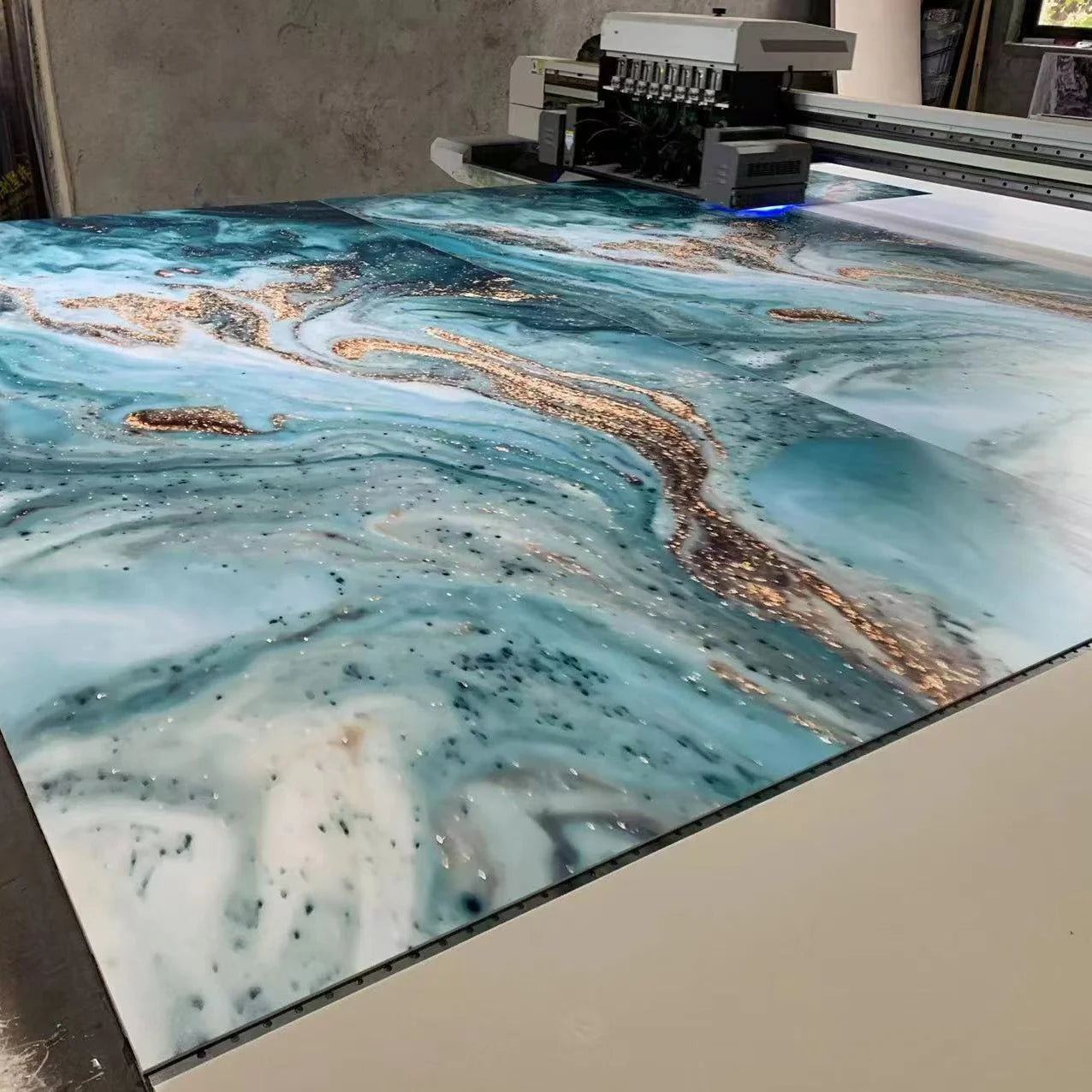 High Glossy 1220*2440MM UV Marble Sheet for for Wall Decoration